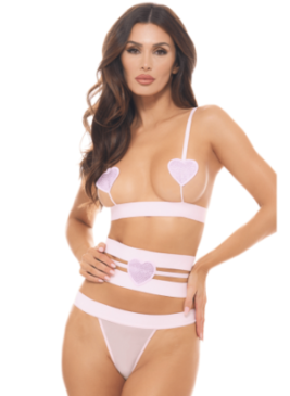 Ensemble 3 pièces rose pastel - REN53051-FTRL